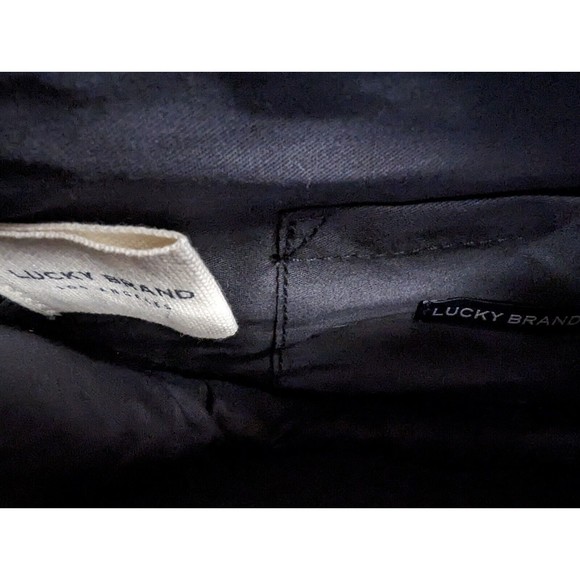 NWT Lucky Brand Black Woven Crossbody Bag - Picture 7 of 11